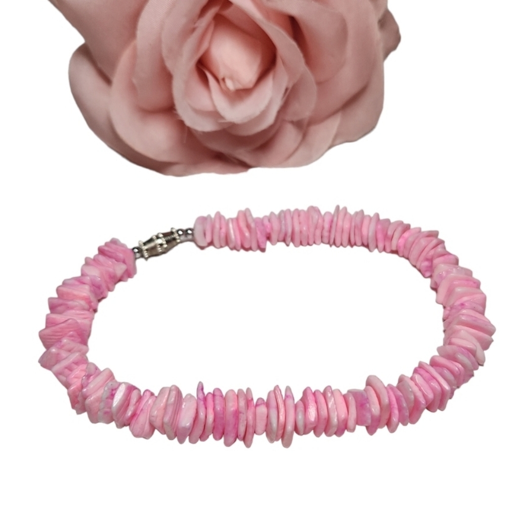 Puka Shell Anklet Pink Beach Boutique Jewelry